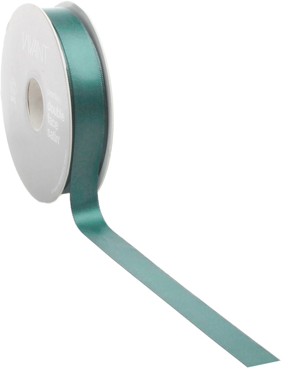 Petrol Satijnlint | zeer luxe kwaliteit |25 mm / 25 mtr.